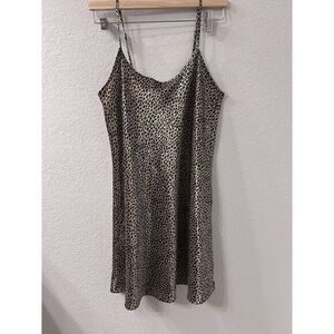 Animal Print‎ Mini Slip Dress Sz s